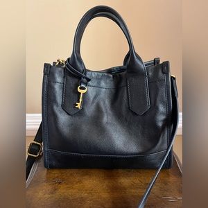 Fossil Black Leather Bag